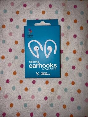 Digital Basics Silicone Earhooks for Apple AirPods White Sports Hooks NEW